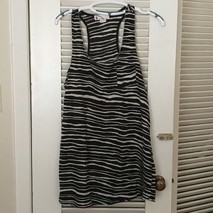 Silky zebra tunic tank
